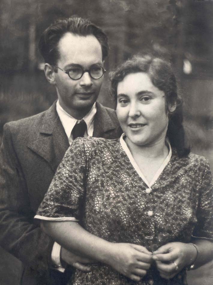 Вместе с женой Шурой, 1949 год