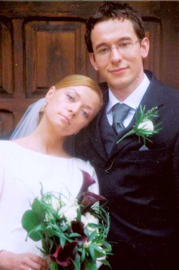 Z żoną Izą, 2003 rok